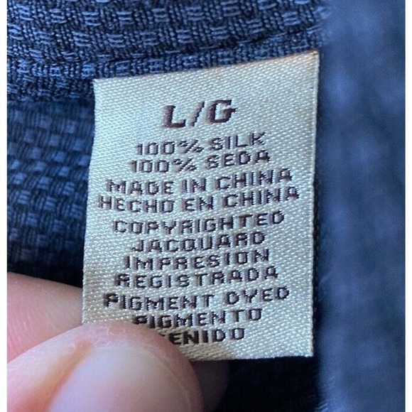 Jamaica Jaxx Button Up Silk Shirt Size Large Men’s Black Short Sleeve - Picture 4 of 7